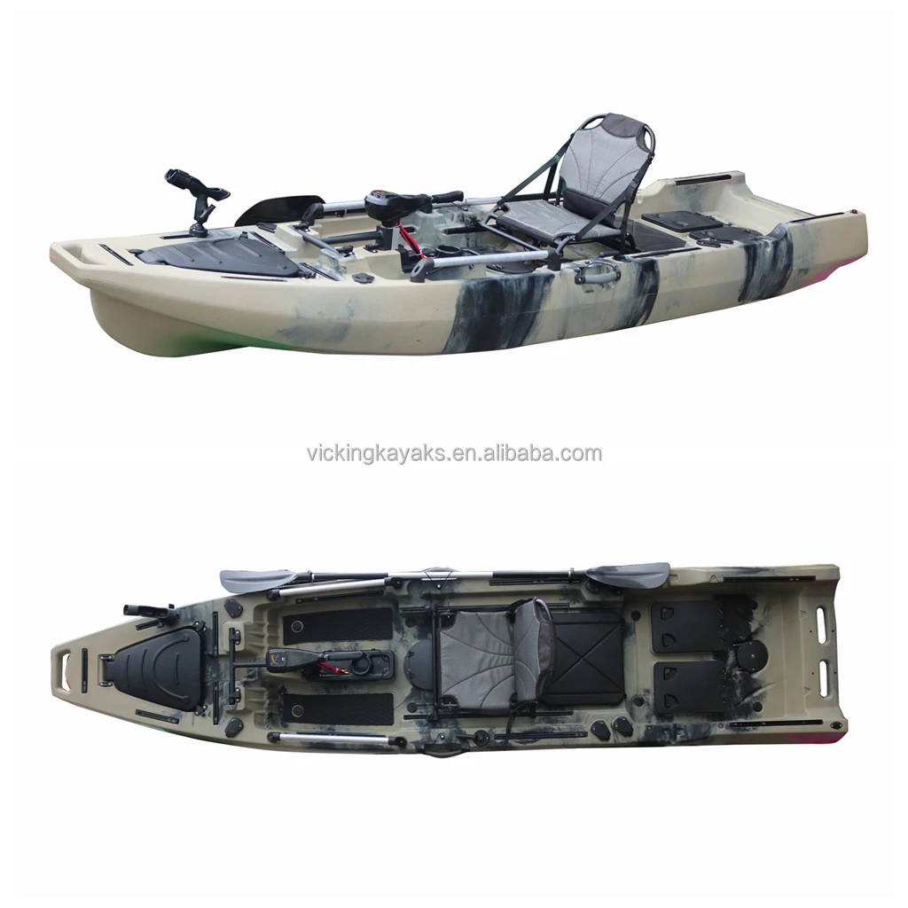 Vicking 12.5ft 1 Person Wholesale Sit On Top Electric Motor Kayak