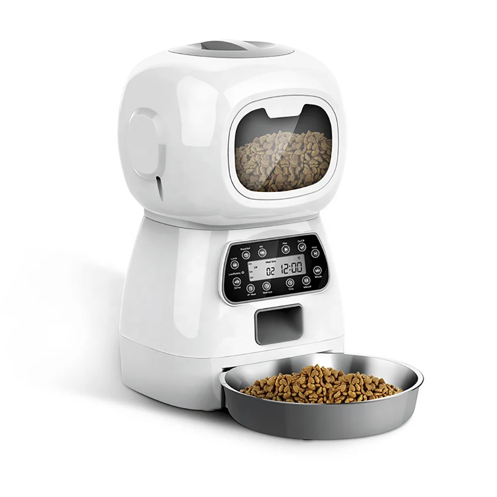 Factory Price R Automatic Pet Feeder  With Lcd Display for Cat and Dog