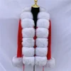 Maglione rosso e bianco