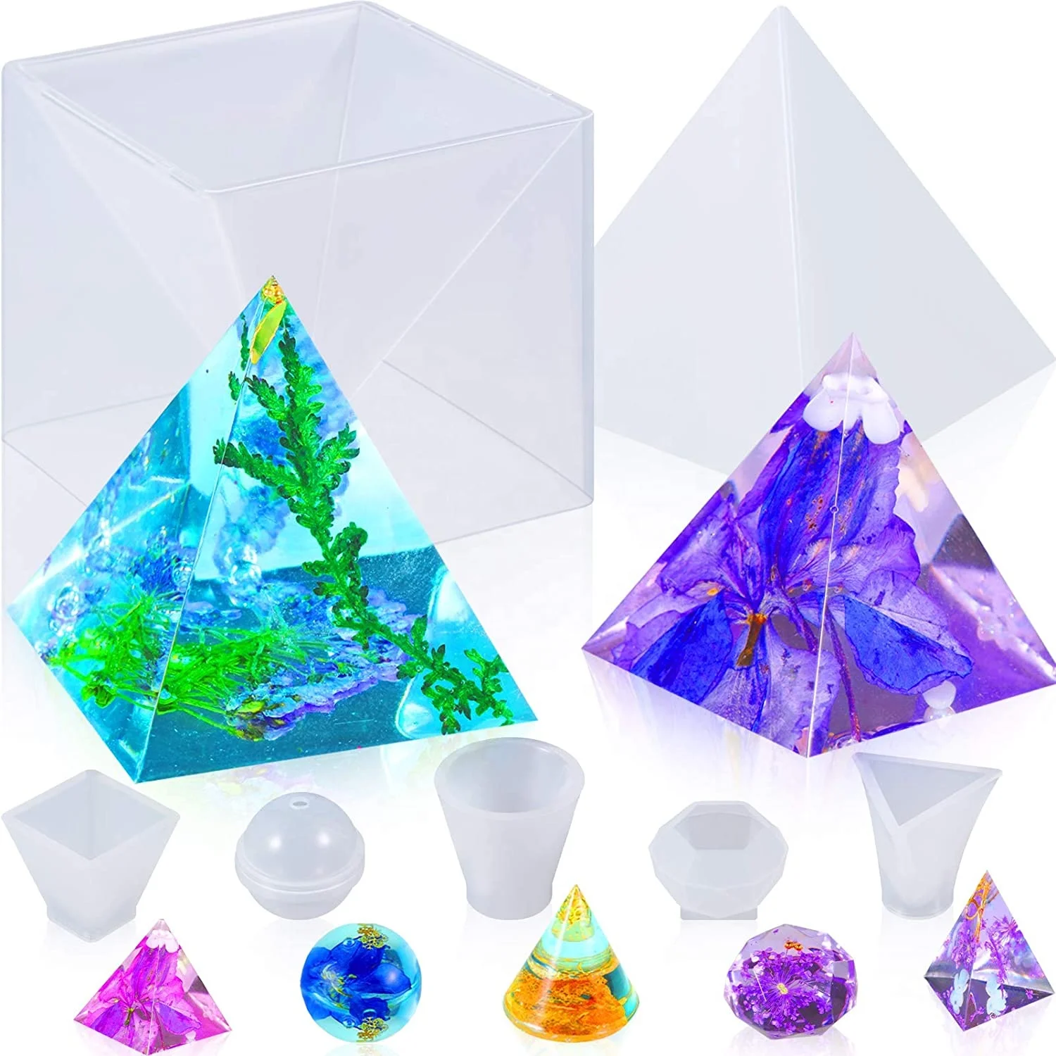 Custom Pyramid Silicone Epoxy Resin Mold Crystal Mold for Gift Home  Decoration - China Silicone Mold and Epoxy Resin price