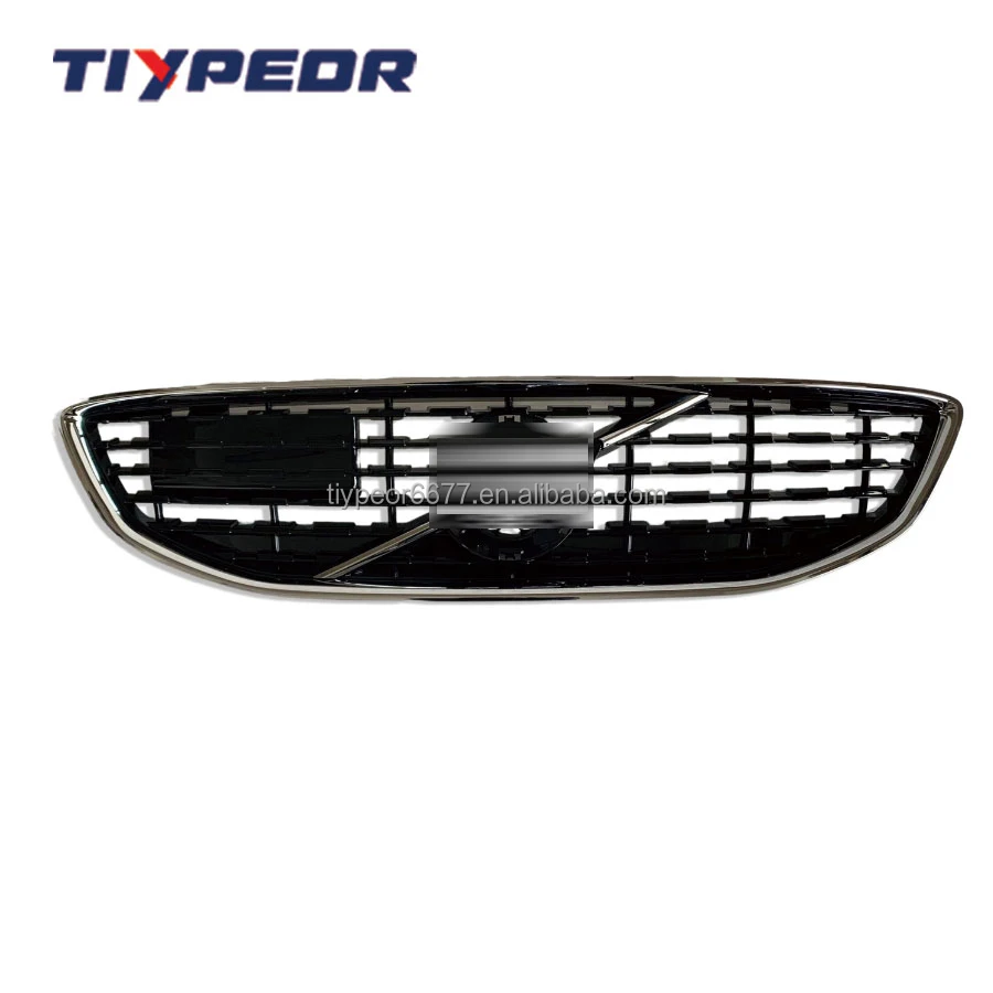 product tiypeor front grille  bumper mesh replacement r design  abs custom black upgrade for volvo v40 2017 2019 oem 31425336-2