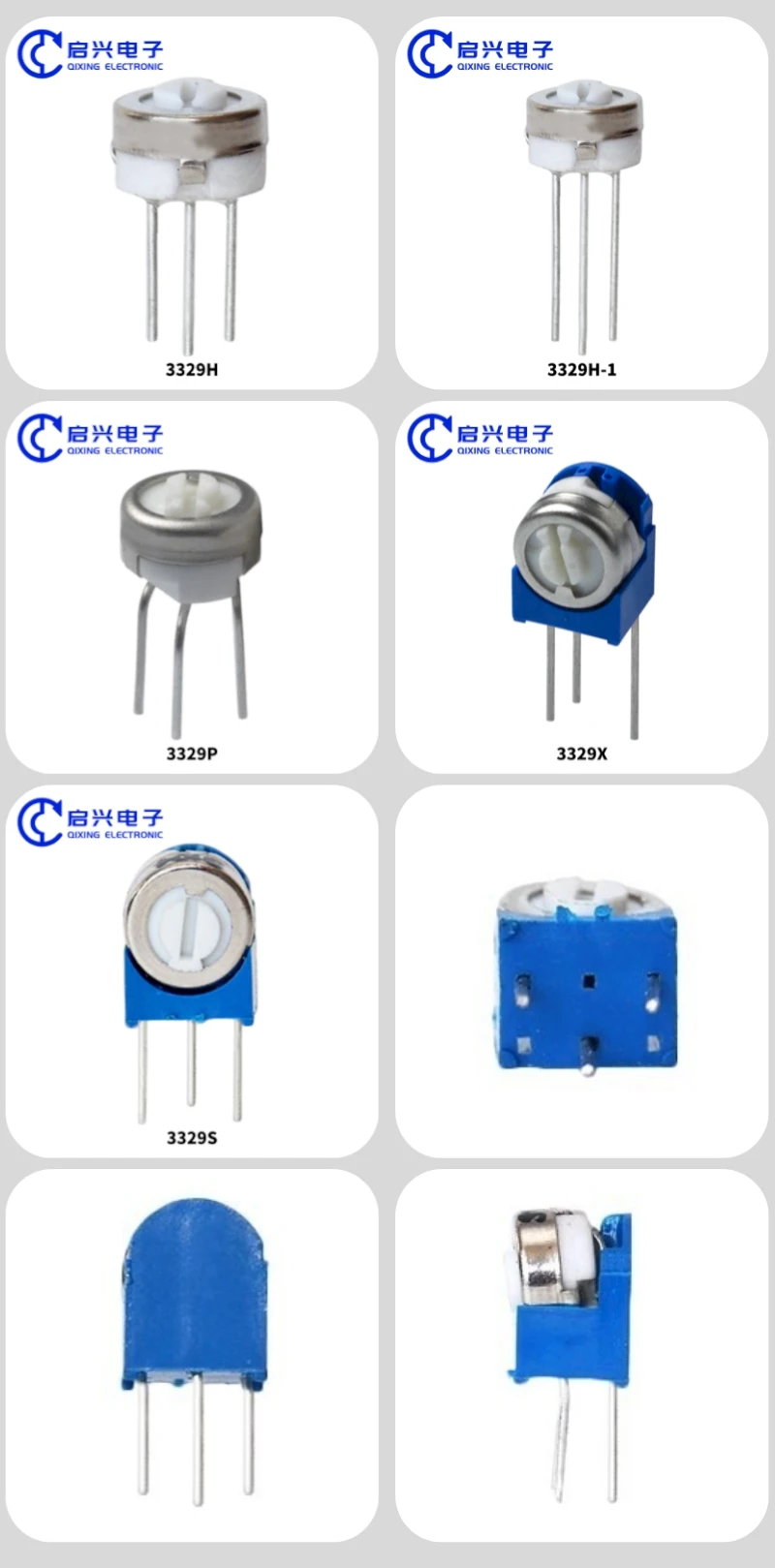 3329 series Precision Adjustable Multi-turn Cermet Trimming Potentiometer 3329P 3329h 3329w 5k 10k 50k ceramic potentiometer