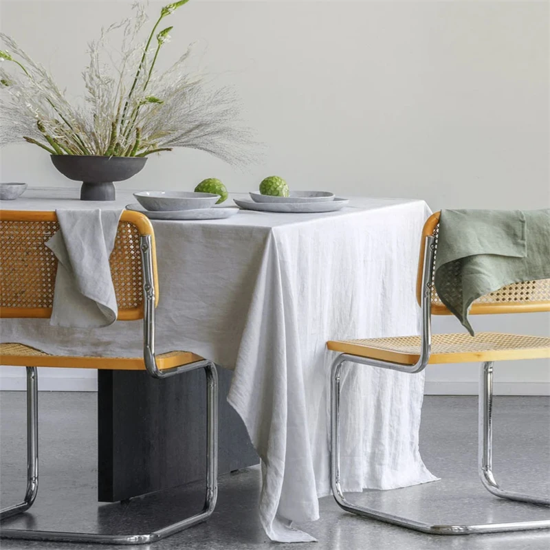 100% льняная скатерть для отеля 140x140