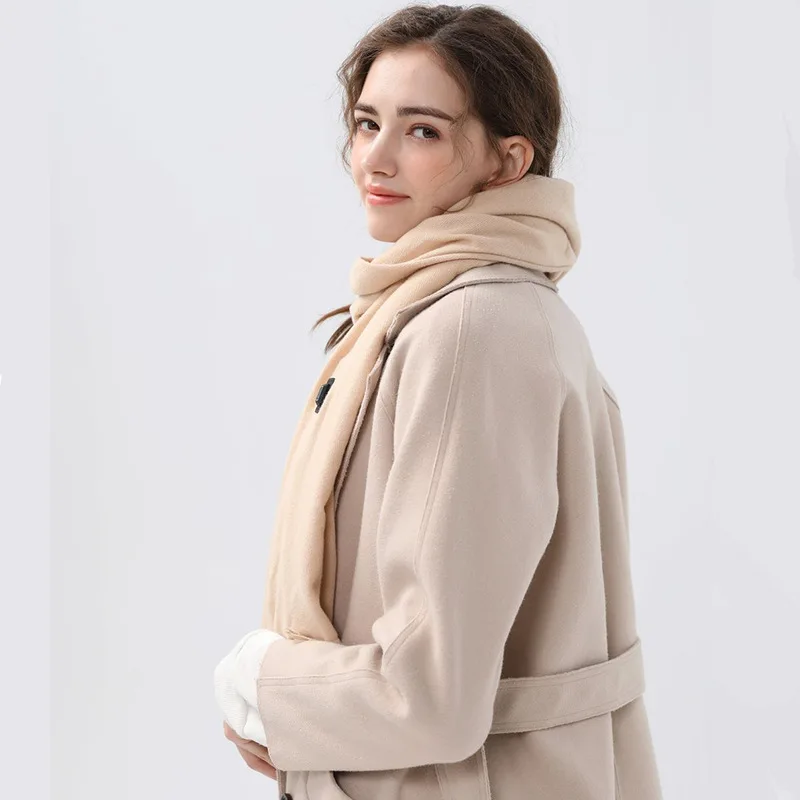 Solid Color 5V Smart USB Battery Powered Heated Scarf Winter Outdoor Electronic Heating Scarves Casual Warm Women Heat Scarf