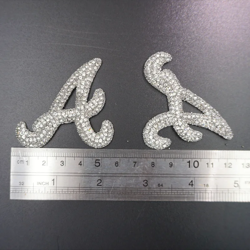 Free sample Stock assorted rhinestone applique bling cute iron on star patches for jeans clothing