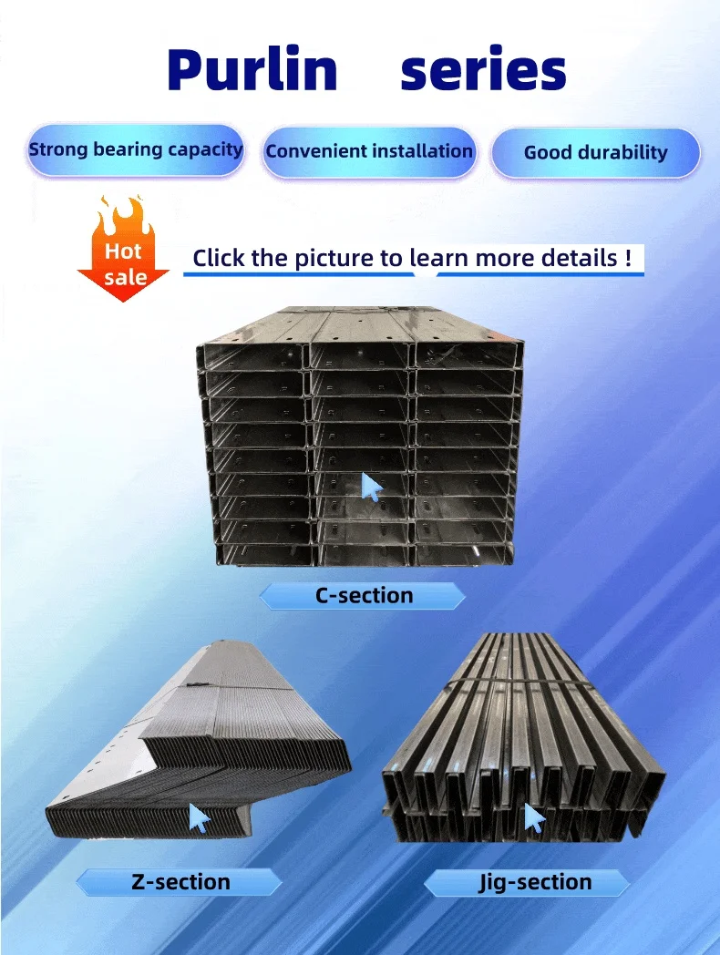 z purlins building materials steel structures standard size of c purlins stainless steel sheet manufacture in china construction factory