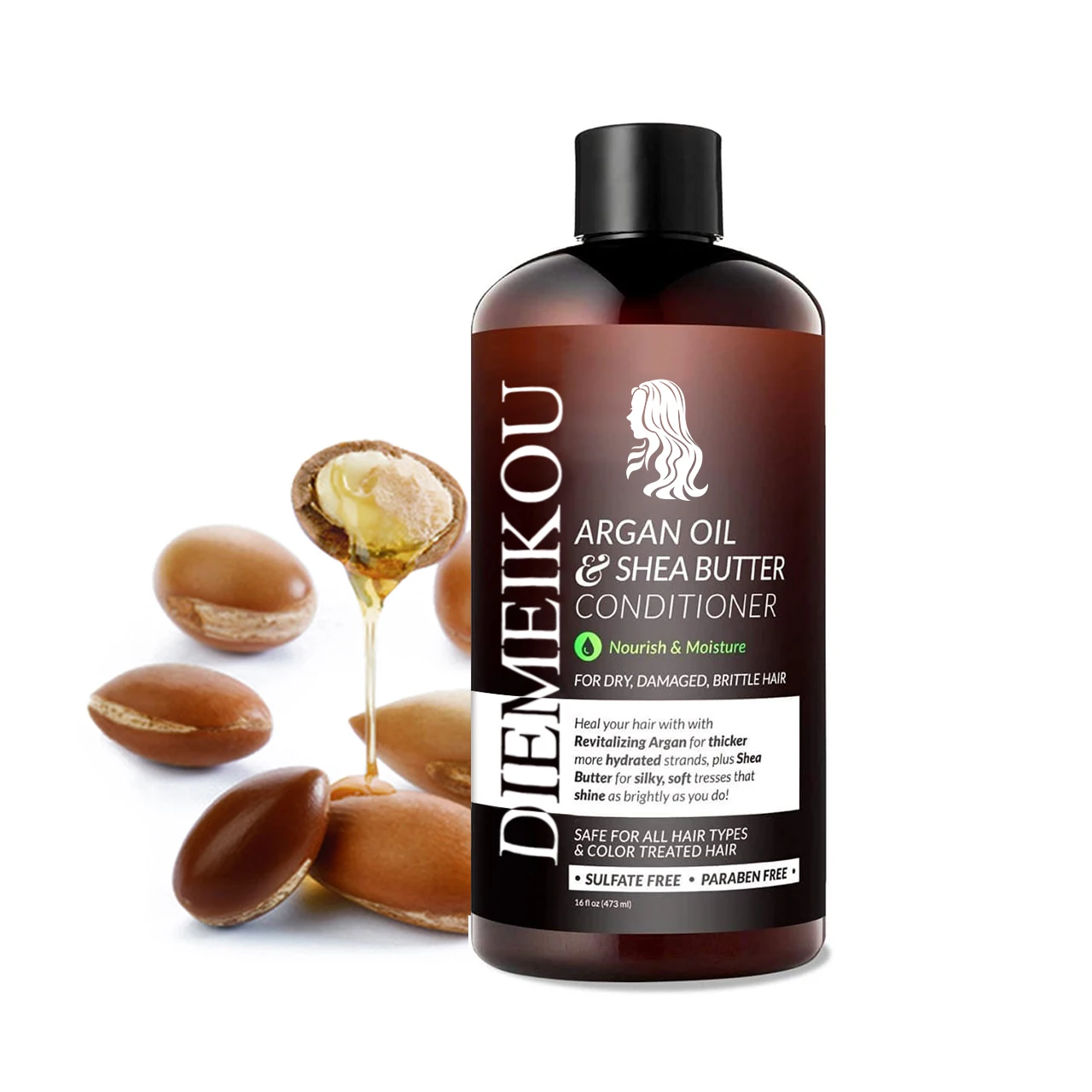 Глубокий кондиционер для натурального ухода за волосами, кондиционер для поврежденных и сухих волос с аргановым маслом