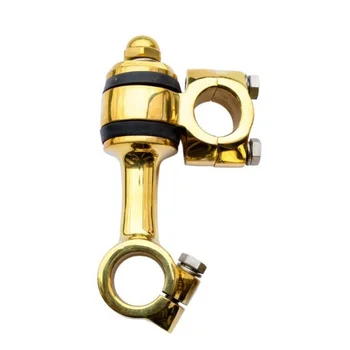 CNC Precision Custom Polished Brass Vintage Deck Mounted Tub Faucet Riser with 6 Inch