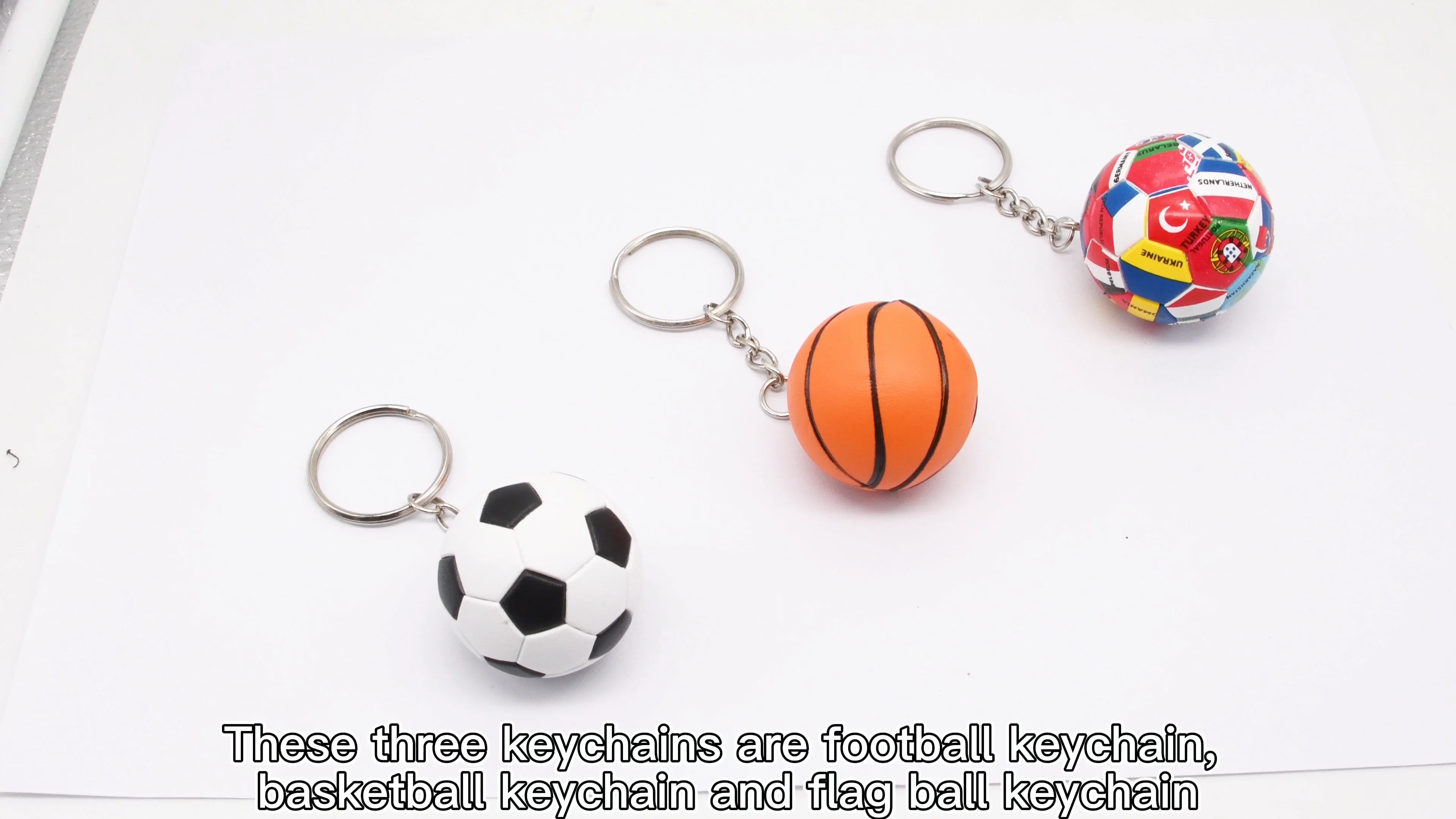 Yiwang Promotional Football Match Keyring Soccer Key Chains Souvenir