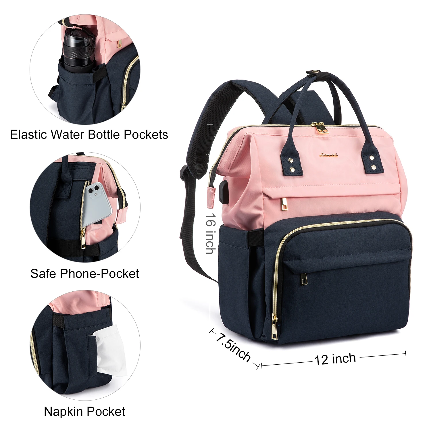 Mochila Para Portátil De Viaje Lovevook, Mochila Puerto Rico