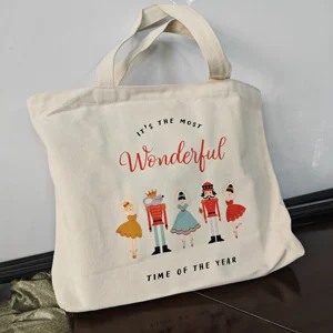 New Year's High-quality Canvas Bag Cute Printed Shoulder Bag with Large Capacity Wholesale Promotion Discount Texture Handbag