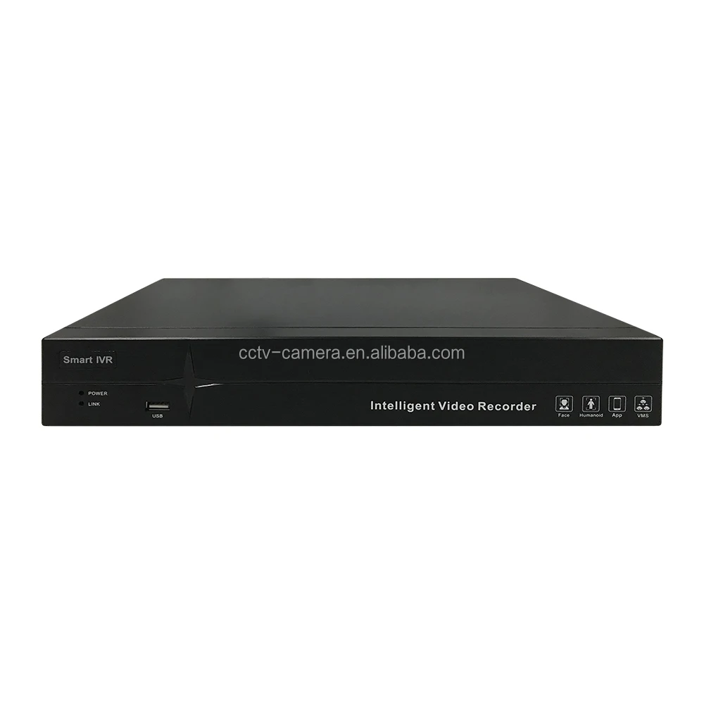 Smart Detection RS485 Realtime H.265 Network Video Recorder 2 SATA HDD RoHS Audio 9 CH 16 CH 36 CH 4K 8MP NVR