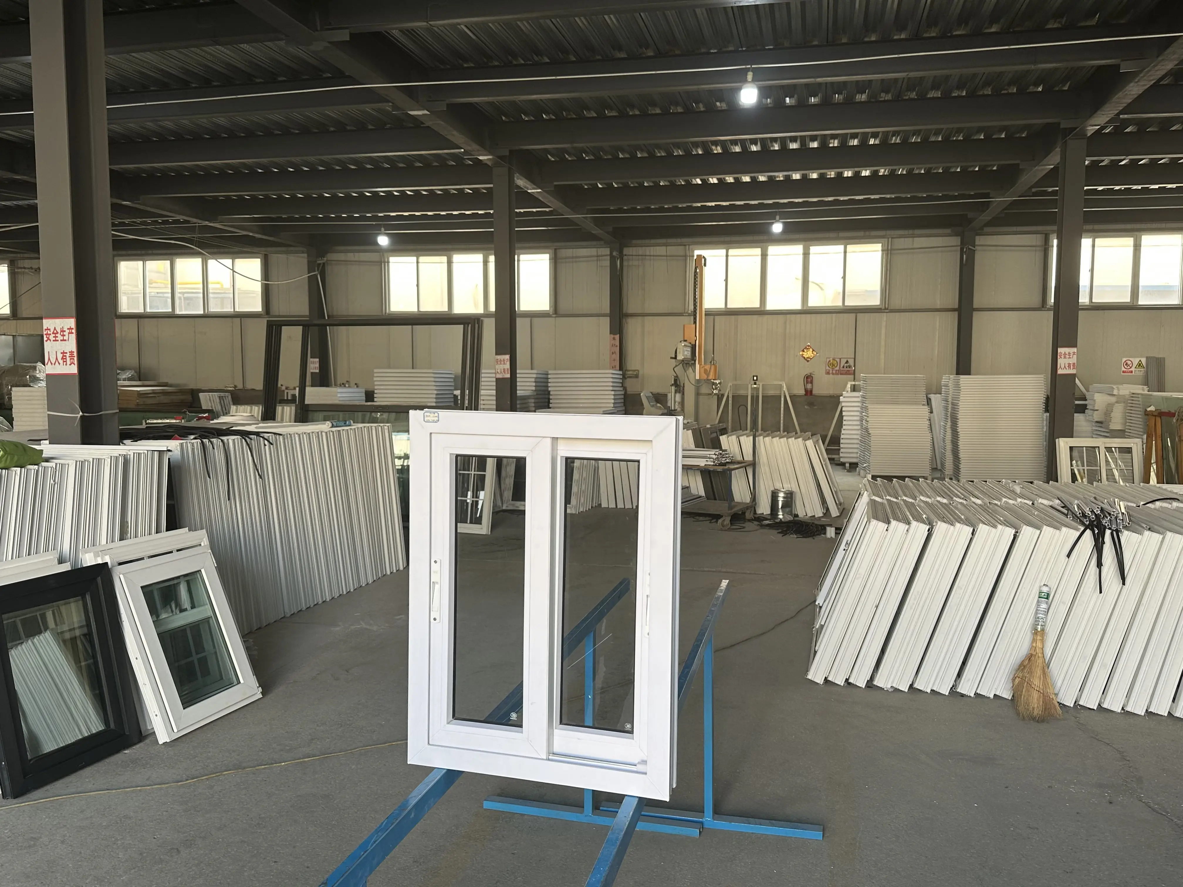 Frosted Transparent Upvc/Pvc Small Arch Double Glazed Slider Sliding Glass 3 Tracks Sliding Windows for Home