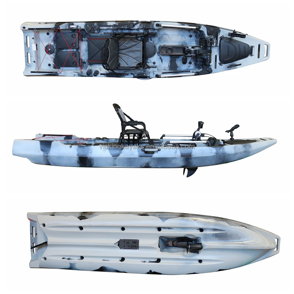 Vicking 12.5ft 1 Person Wholesale Sit On Top Electric Motor Kayak