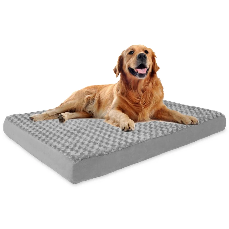 Cat products camas perro comfortable breathable reversible orthopedic memory foam cat dog crate bed pet cushion