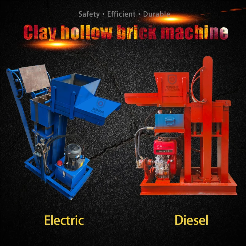 Electric Block Mold Machine Automatic Hydraulic Hollow Clay Brick Making Machine