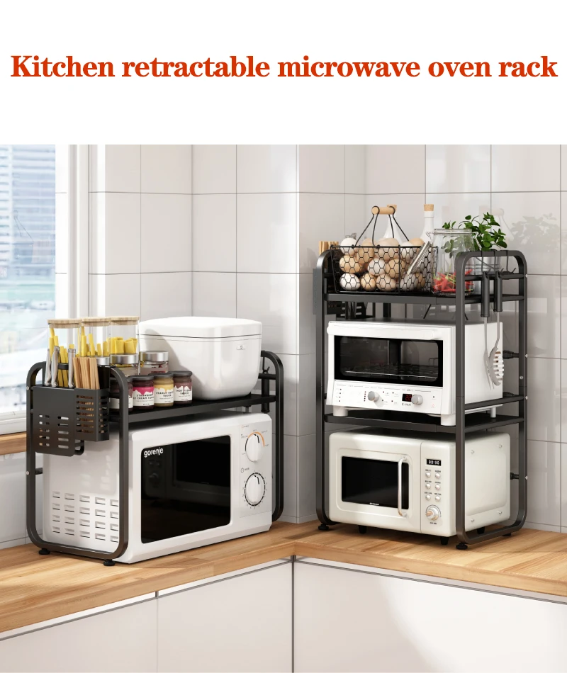 1pc Double-layer Large Capacity Countertop Storage Rack Modern