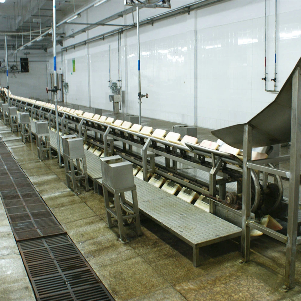 Pig slaughterhouse skin removal machine is used in pig slaughtering line