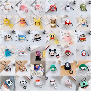 2022 china Cute Cartoon 3D Silicone Character Designs For Air Pods Cover For Apple Airpods 1 2 Case