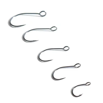 Big Eye Single Hook, Stream Trout Iron Plate Hook, Anti-corrosion Reinforced Black Nickel Fishing Hook – Hooks – view 3