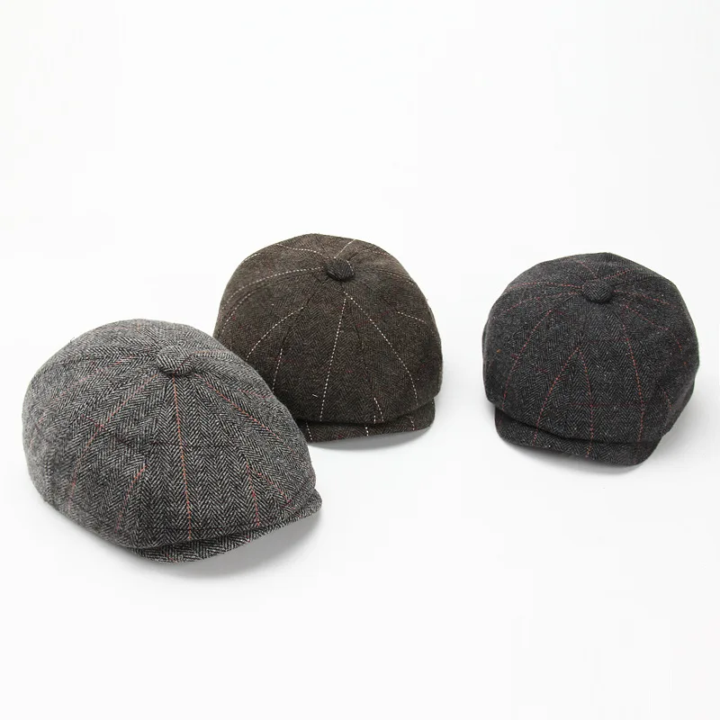 Men Newsboy Flat Cap Classic Vintage Gatsby Cabbie Golf Hat For Driving