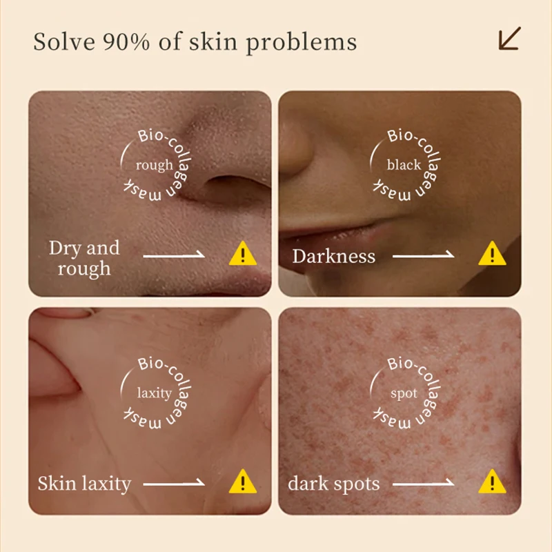 OEM Multiple Amino Acids Moisturizing White to Transparent Hydrating Collagen Facial Mask