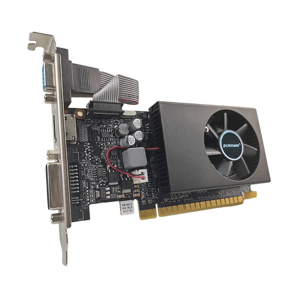 PCWINMAX GeForce GT 705 2G DDR3 Low Profile Graphics Card Wholesale  Original GT705 Chipset Entry Level GPU for PC