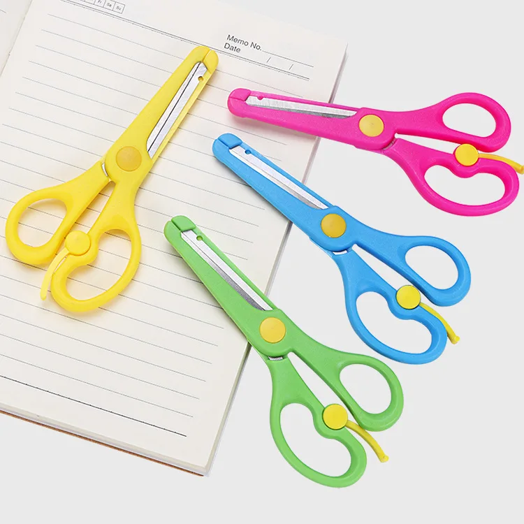 Buy Wholesale China Colorfull Statioery Scissors Child Safety Scissors  Prevent Hand Injury Diy Photo Plastic Student Scissors & Colorfull  Statioery Scissors at USD 0.4