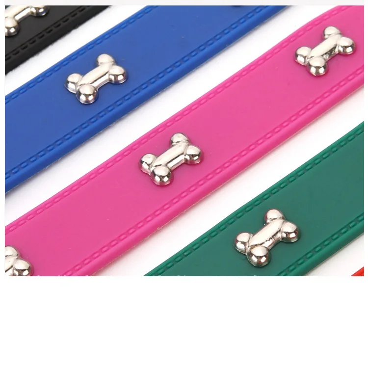 Wholesale Durable And Multi Colors Dog Collar Waterproof Silicone