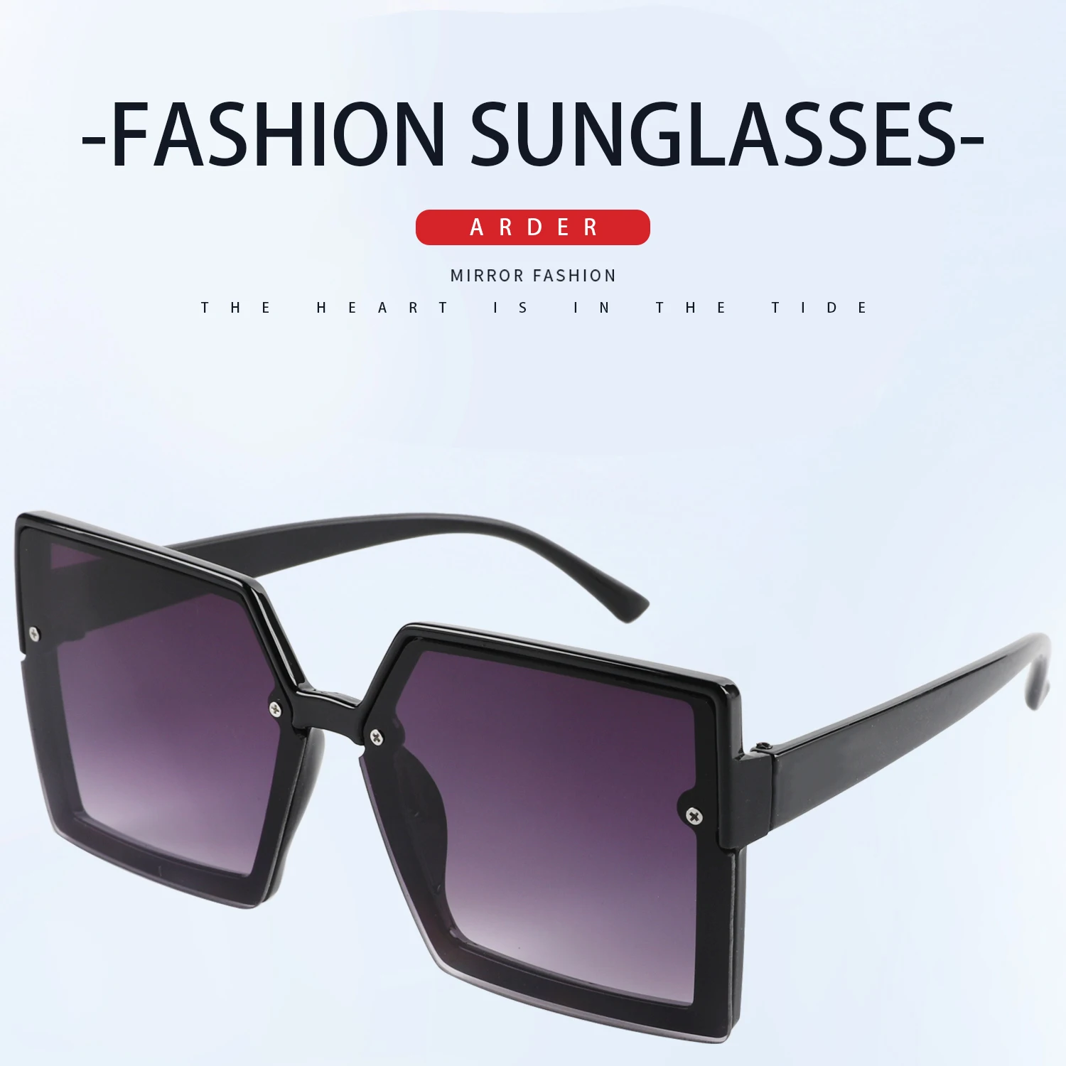 New Square Sunglasses Female Sunscreen Sunglasses Trend Uv Protection
