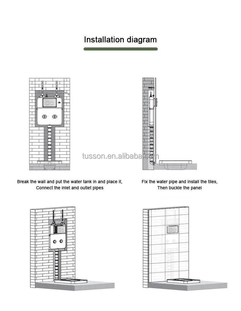 Wc Concealed Cistern Factory Conjoined Cistern Toilet Bathroom Ceram