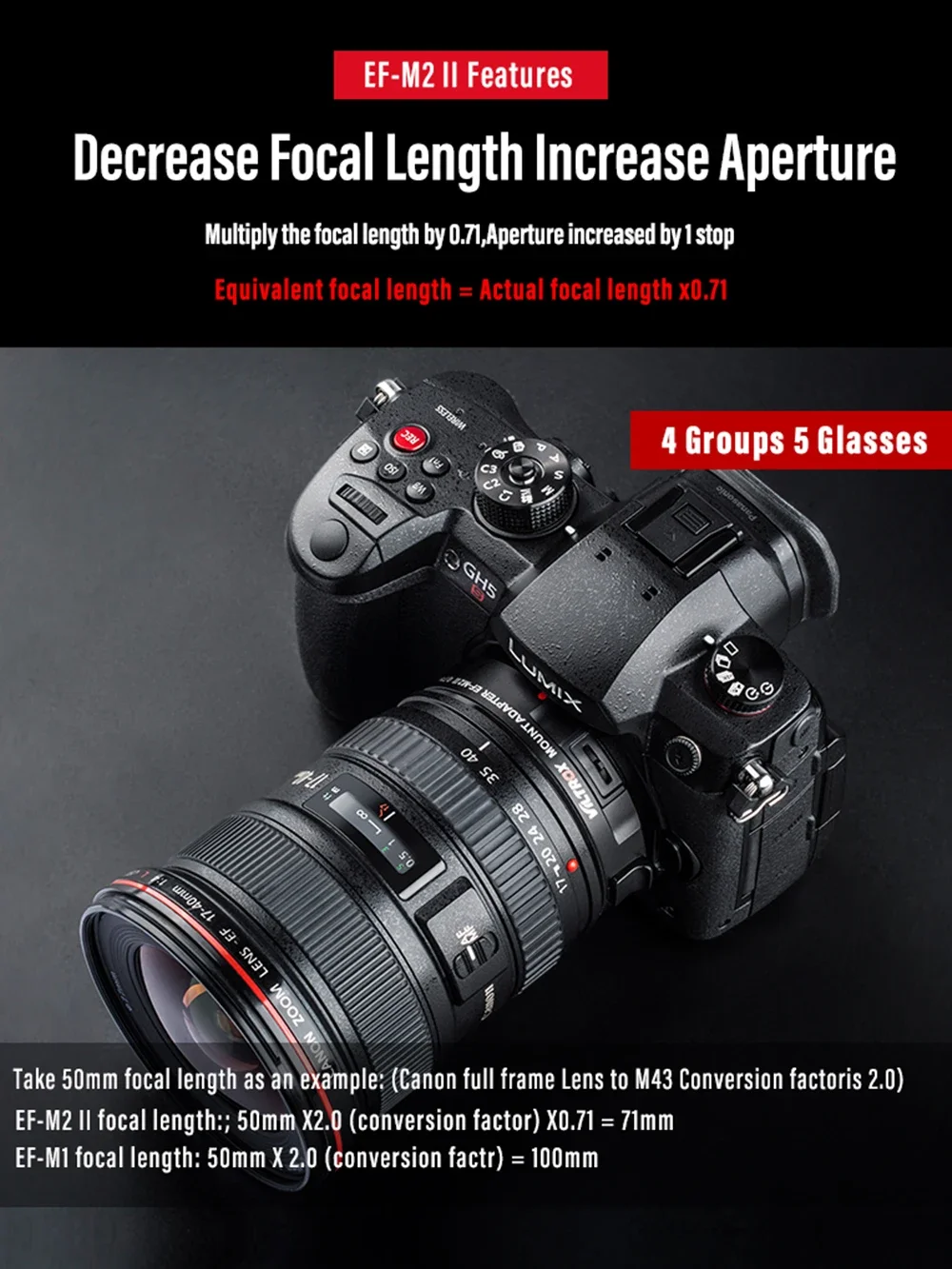 Speed Booster Is The M50 Full Frame Canon EOS M50 Sigma 30mm Black