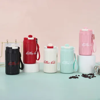 Modern 316 Stainless Steel Thermos Cup Non-Slip Lanyard Fall-Resistant Outdoor Gift for CoffeePortable Cold Thermal