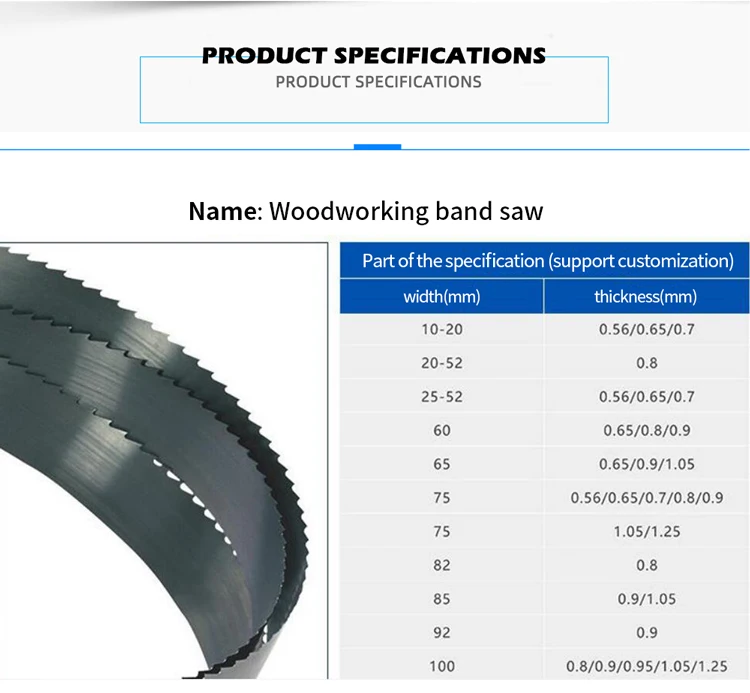 Carbide Tip Band Saw Blade Welding Sharpening For Cutting Hard Wood ...