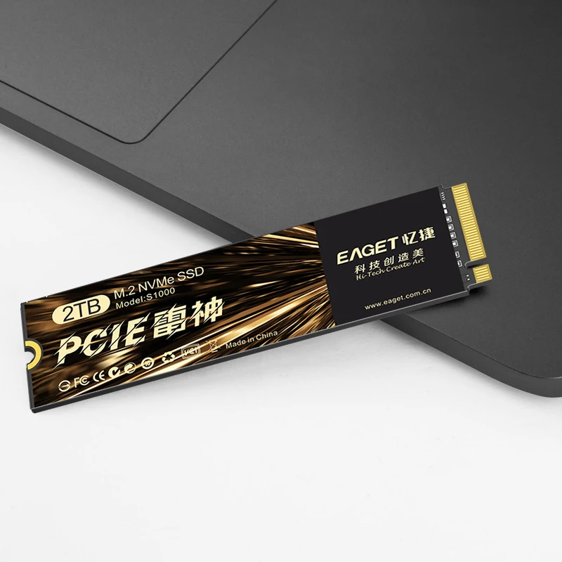 EAGET M2 1TB NVMe SSD - 128GB/256GB/512GB Options, Fast Read Speed