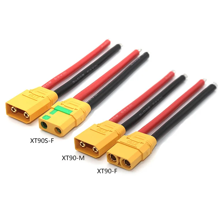 Cable de Silicona XT90 macho con 10AWG en blanco termina Libre Post-Nuevo 