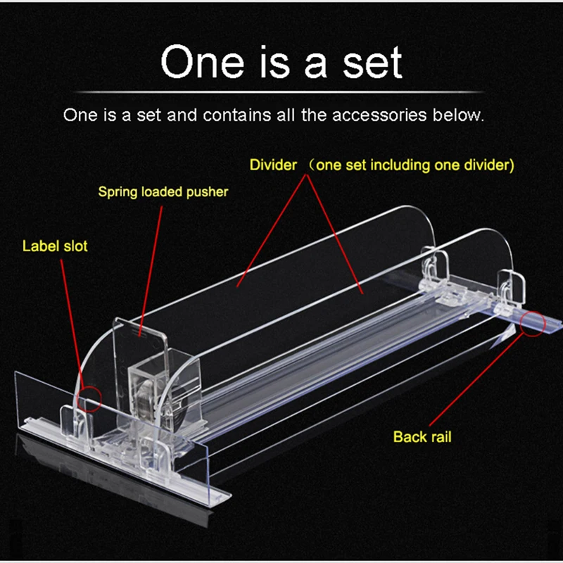 Abs 3ft Spring Management Tobacco Rock Display for Dividers Acrylic Stock Spring Load Supermarket Cigarette Shelf Pusher System