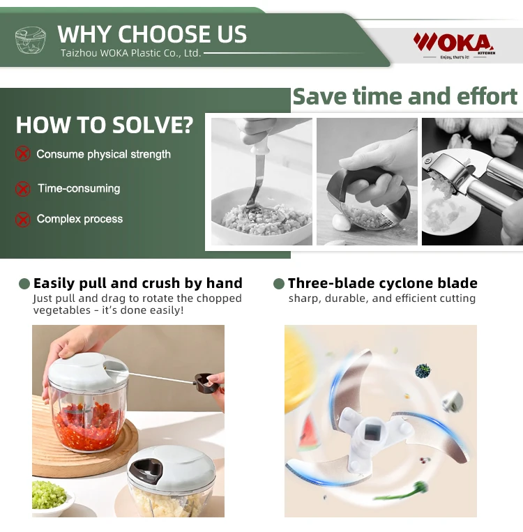 Mini Cordless Hand Pull Food Processor Salad Tool Adjustable High Speed Vegetable Chopper Garlic Cutter_voghion.com