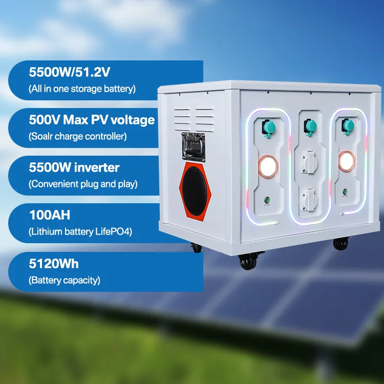 5.5KW 5.12KWh Multi-Function All-in-One Home Energy Storage - LiFePO4 Battery for Backup & Small Loads