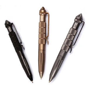 Wholesale Luxury Multi Tool Metal Tactical  Pen with Custom logo Outdoor Survival Tactical Metal Ballpoint Pen Set with Box