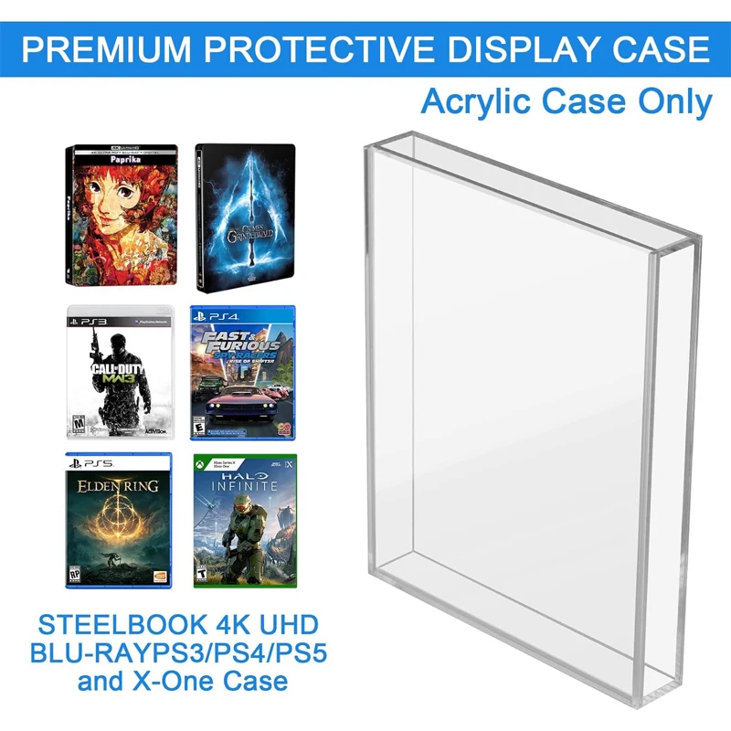 Housse Transparente Protection Jeux PS4 PS5 XBOX SERIES - Anti-rayures