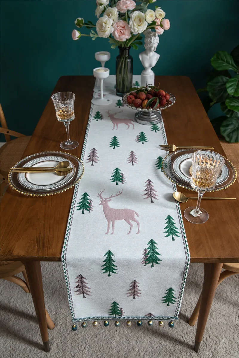 Elegant Christmas Embroidered Table Runner Buy Table Runner,Christmas