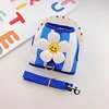 Blue striped sunflower chest strap