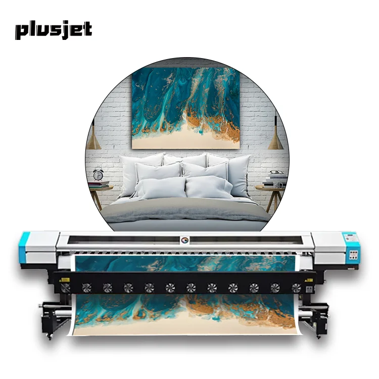 Plusjet Large Format Eco Solvent Printer With Epson I3200 E1 Print Head For Galaxy 32m Large 