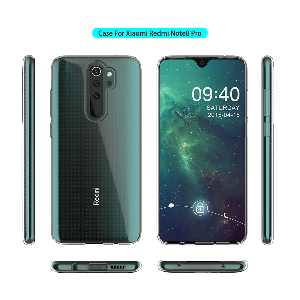 Custodia Cover morbida trasparente in tpu per XIAOMI REDMI NOTE 8 (2021) fant T4