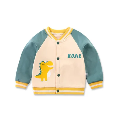 Balabala Toddler 2023 Unisex Boy Girl Coat Clothes Cartoon Baseball Uniform Cute Trendy Fashionable