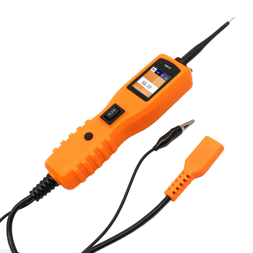 KZYEE KM10 Power Circuit Probe Tester – 12V/24V Electrical System Diagnostic Tool With TFT Display