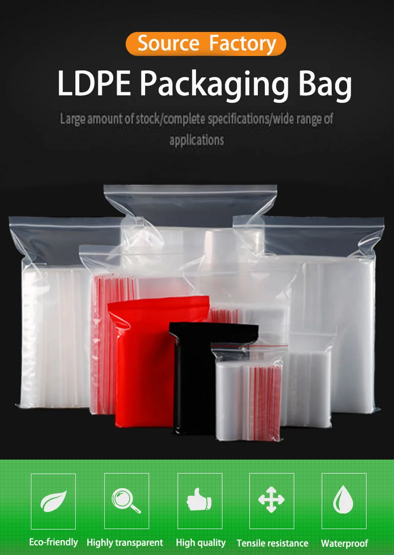 Grs Certificate En15343 Various Size Frosted Transparent With Zip Lock