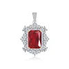 Single pendant (red corundum zircon)