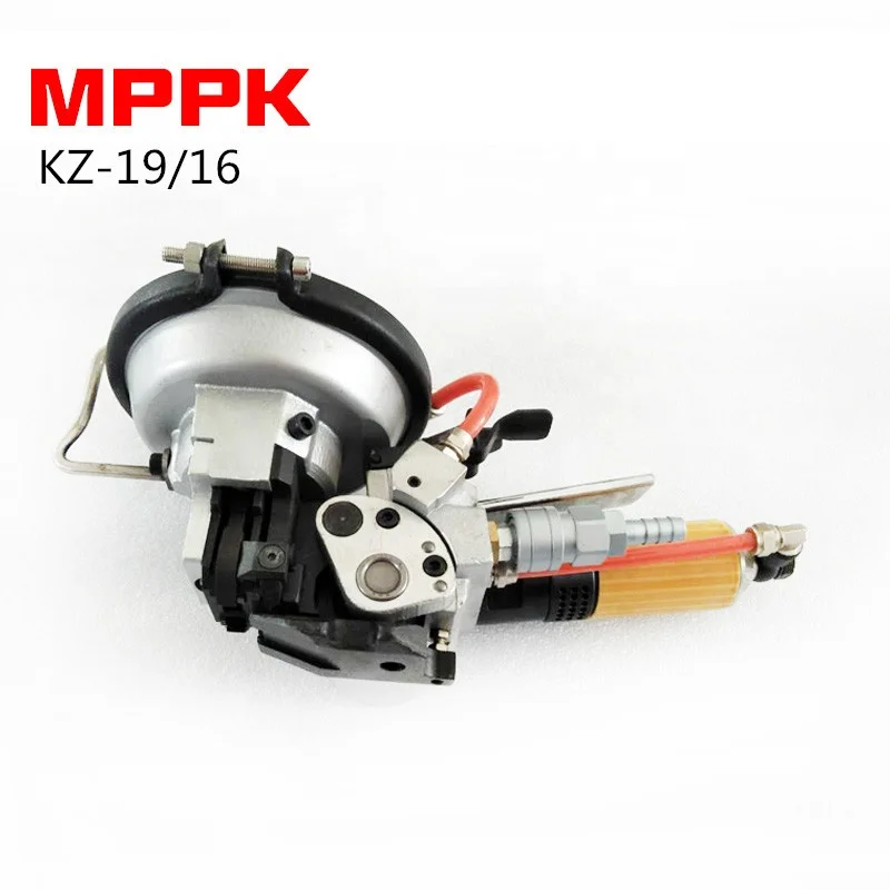 KZ-19/16 Three-in-One 16MM Steel Strip Penumatic Buckle Sealer Paper Packing Tool for Food Sheet Metal Tensioning Steel